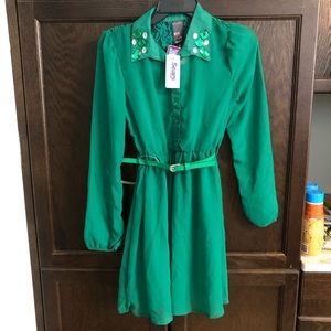Girls green dress